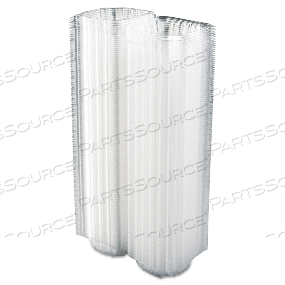 CLEARSEAL HINGED-LID PLASTIC CONTAINERS, 5.8 X 6 X 3, CLEAR, PLASTIC by Dart Container Corporation