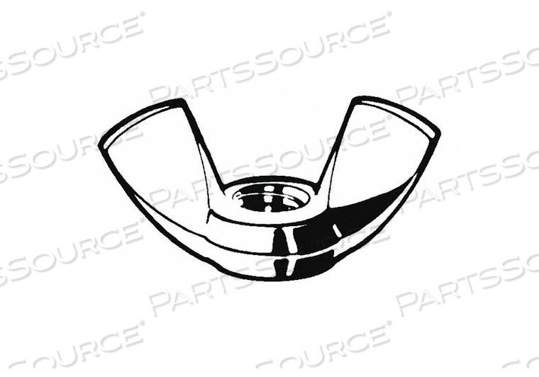 WING NUT, 5/16"-18 THREAD SIZE, STAINLESS STEEL, 18-8, PLAIN, 1 1/4 IN MAX WING SPAN by Fabory WING NUT, 5/16"-18 THREAD SIZE, STAINLESS STEEL, 18-8, PLAIN, 1 1/4 IN MAX WING SPAN by Fabory