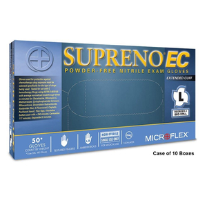 SEC-375-3XL MICROFLEX-GLOVES,SUPRENO EC POWDER FREE NITRILE EXAM,3X-L by Microflex