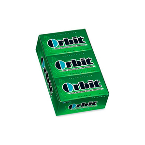 WRIGLEY ORBIT CHEWING GUM, SPEARMINT, 14 PIECES/PACK, 12/BOX by Marjack