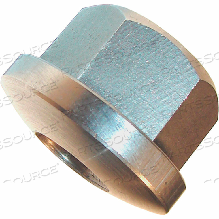 3/8-16 SPHERICAL HEX FLANGE NUT - 11/16" HEX - 7/8" FLANGE DIA. - 1/2" HEIGHT - STAINLESS STEEL 