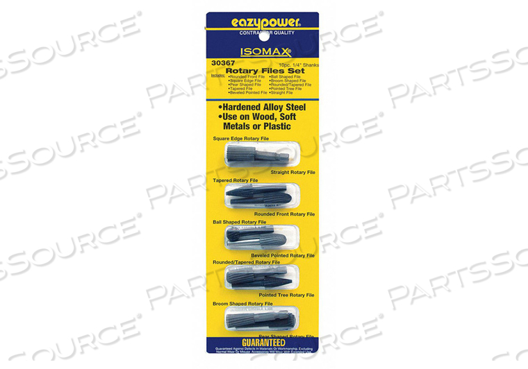 ROTARY FILES SET 1/4 IN. 10 PCS. by Eazypower