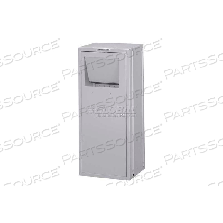 MINI LAUNDRY LOCKUP LOCKER, 16-1/2"WX16"DX39-1/4"H, GRAY, ASSEMBLED by Penco Products
