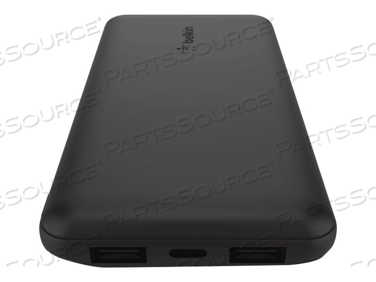 BOOST CHARGE, POWER BANK, 10000 MAH, 15 WATT, 3 OUTPUT CONNECTORS (2 X USB, USB-C), BLACK 