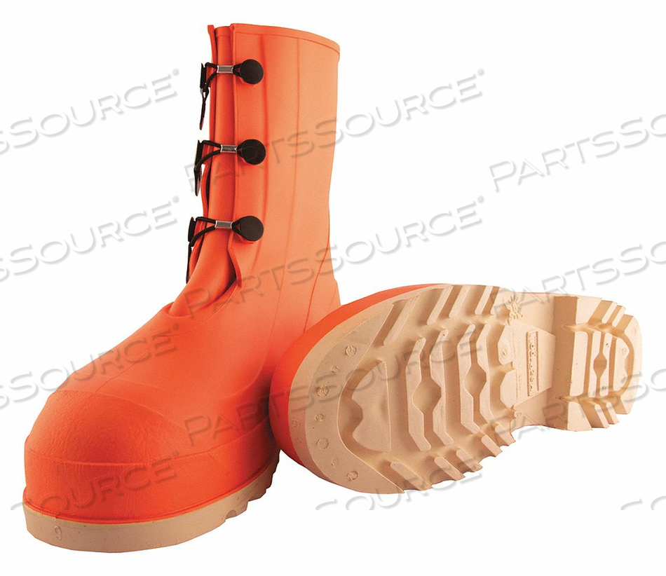 D0466 RUBBER BOOT MEN'S 12 MID-CALF ORANGE PR by Tingley Rubber
