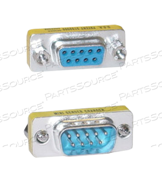 SERIAL MINI PORT SAVER ADAPTER, DB9 MALE X DB9 FEMALE, 0.03 LB by CableWholesale