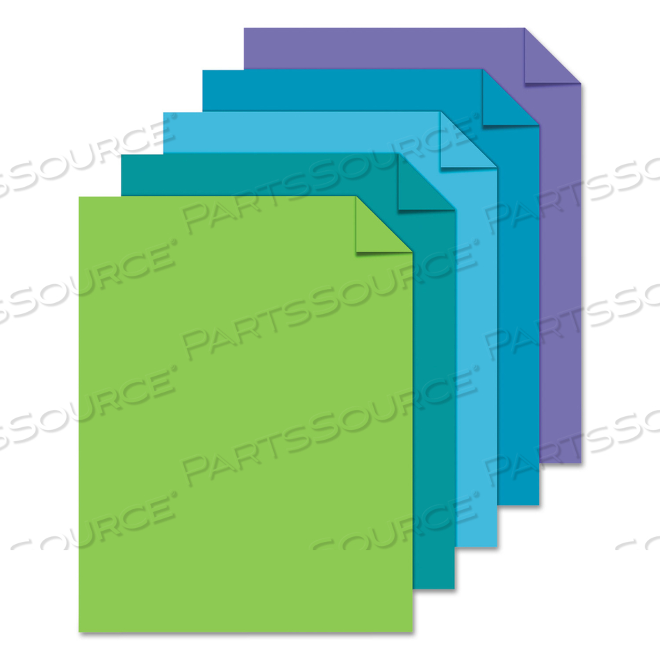 COLOR PAPER - "COOL" ASSORTMENT, 24 LB BOND WEIGHT, 8.5 X 11, ASSORTED COOL COLORS, 500/REAM by Astrobrights COLOR PAPER - "COOL" ASSORTMENT, 24 LB BOND WEIGHT, 8.5 X 11, ASSORTED COOL COLORS, 500/REAM by Astrobrights