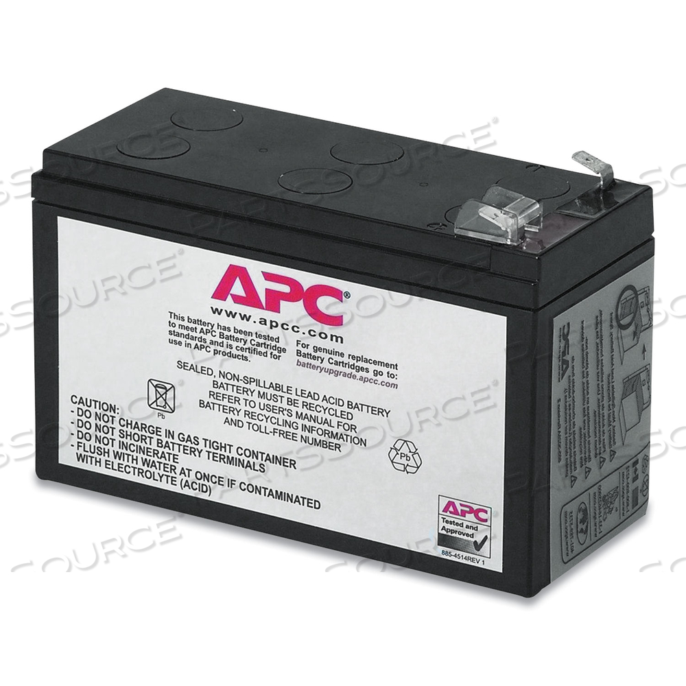 12V 7AH LEAD-ACID REPLACEMENT BATTERY CARTRIDGE FOR BACK-UPS by APC / American Power Conversion