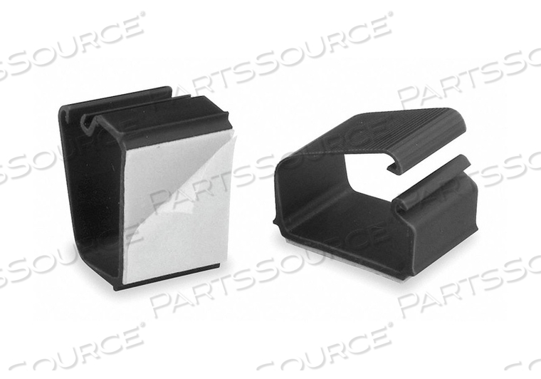 WIRE CLIPS WALL/DESK 7/8IN H BLK PK6 by MASTER CASTER COMPANY