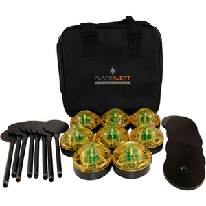 FLAREALERT PRO BATTERY POWERED LED EMERGENCY 8 BEACON KIT, YELLOW by Keystone Sales Group, Inc