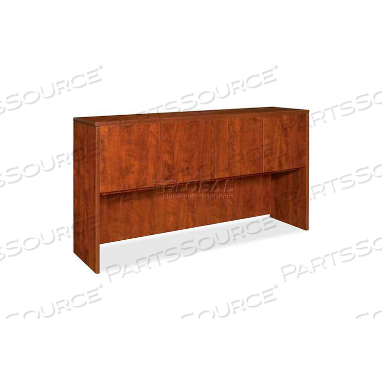 LORELL HUTCH WITH DOORS - 72"W X 15"D X 36"H - CHERRY - ESSENTIALS SERIES by S.P. Richards Company