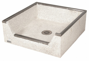 MOP SINK MARBLE WITHOUT FAUCET FLOOR by Terrazzo-Ware