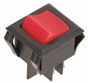 LIGHTED ROCKER SWITCH DPST 4 CONNECTIONS by Carling Technologies