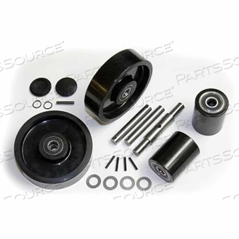 COMPLETE WHEEL KIT FOR MANUAL PALLET JACK - FITS WESCO MODEL # 272136 by GPS - Generic Parts Service