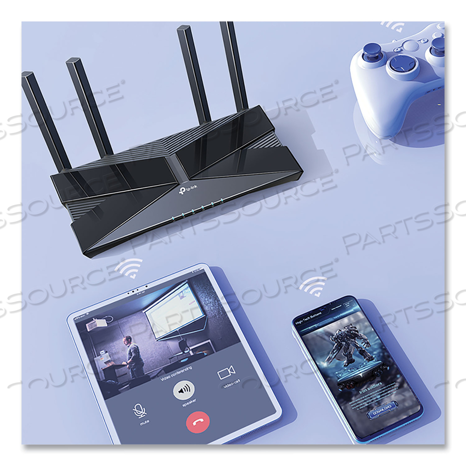 ARCHER AX3000 DUAL BAND GIGABIT WI-FI 6 ROUTER, 5 PORTS, DUAL-BAND 2.4 GHZ/5 GHZ by TP-Link