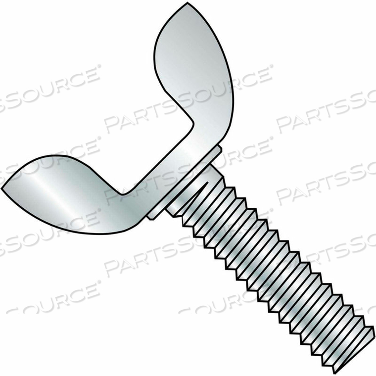 1/4-20X1/2 STAMPED STEEL WING SCREW TYPE D ZINC, PKG OF 200 by Kanebridge Corporation