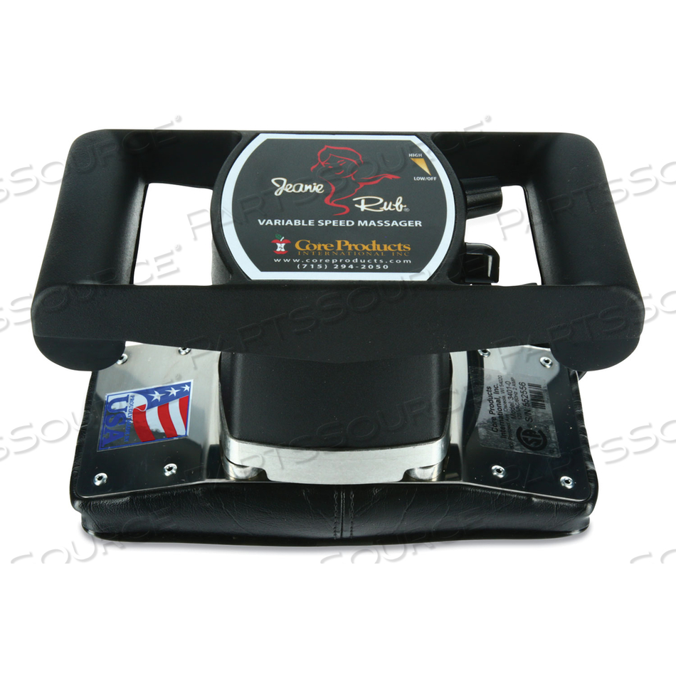 JEANIE RUB MASSAGERS, 3 X 3 X 24, 1400 TO 4600 RPM, RED/BLACK 