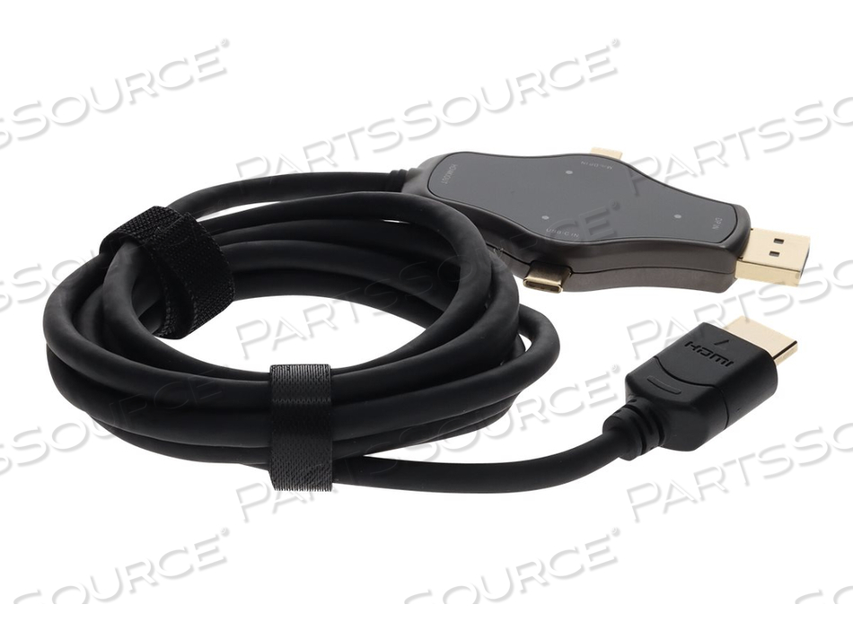 ADDON, ADAPTER, TAA COMPLIANT, HDMI MALE TO DISPLAYPORT, MINI DISPLAYPORT, USB-C FEMALE, BLACK by ADDON ADDON, ADAPTER, TAA COMPLIANT, HDMI MALE TO DISPLAYPORT, MINI DISPLAYPORT, USB-C FEMALE, BLACK by ADDON