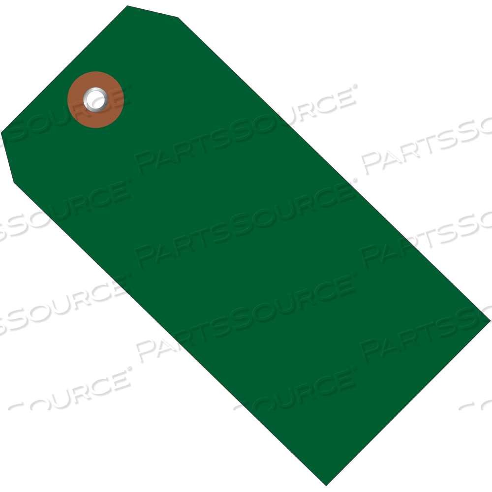 PLASTIC SHIPPING TAGS, 6 1/4" X 3 1/8", GREEN, 100/CASE by BOX Partners (Box Acquisitions, LLC)