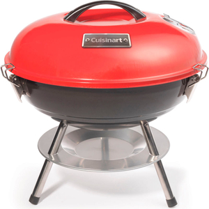 14" PORTABLE CHARCOAL GRILL, RED/BLACK by Cuisinart