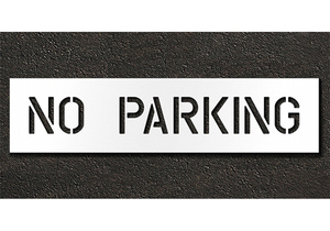 PAVEMENT STENCIL NO PARKING 6 IN by RAE Products & Chemicals Corp.