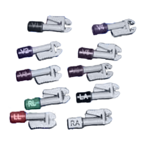 10 LEAD GRABBER ELECTRODE CONNECTOR SET by AirLife (aka SunMed Group, LLC)