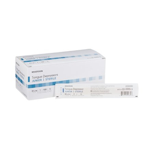 STERILE TONGUE DEPRESSOR, JUNIOR (100 PER BOX) by McKesson STERILE TONGUE DEPRESSOR, JUNIOR (100 PER BOX) by McKesson