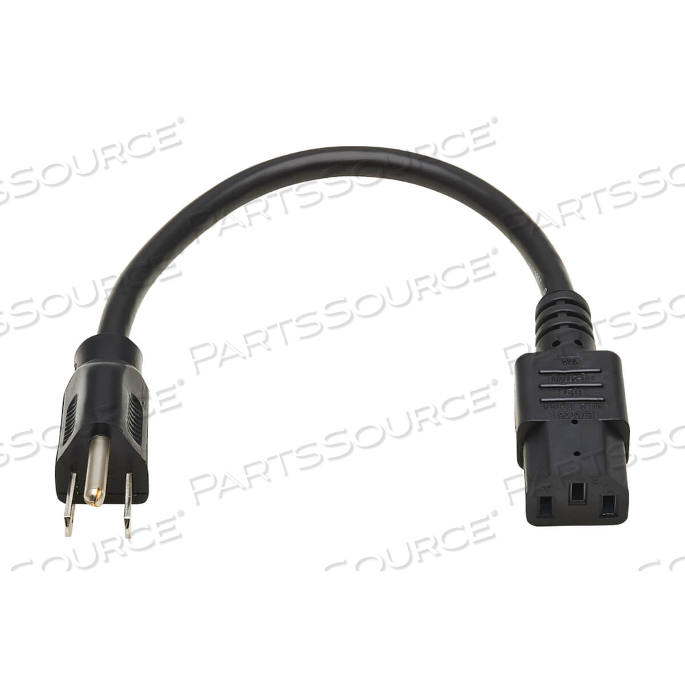 2FT 16 AWG NEMA 5-15P - C13 DESKTOP COMPUTER AC POWER CORD - BLACK by Tripp Lite