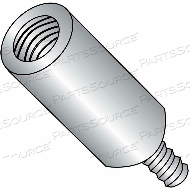 8-32 X 1 ONE QUARTER ROUND MALE FEMALE STANDOFF - STAINLESS STEEL - PKG OF 500 
