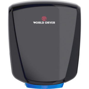 VERDEDRI HI-SPEED HAND DRYER, ADA COMPLIANT, BLACK ALUMINUM, 120-277V by World Dryer