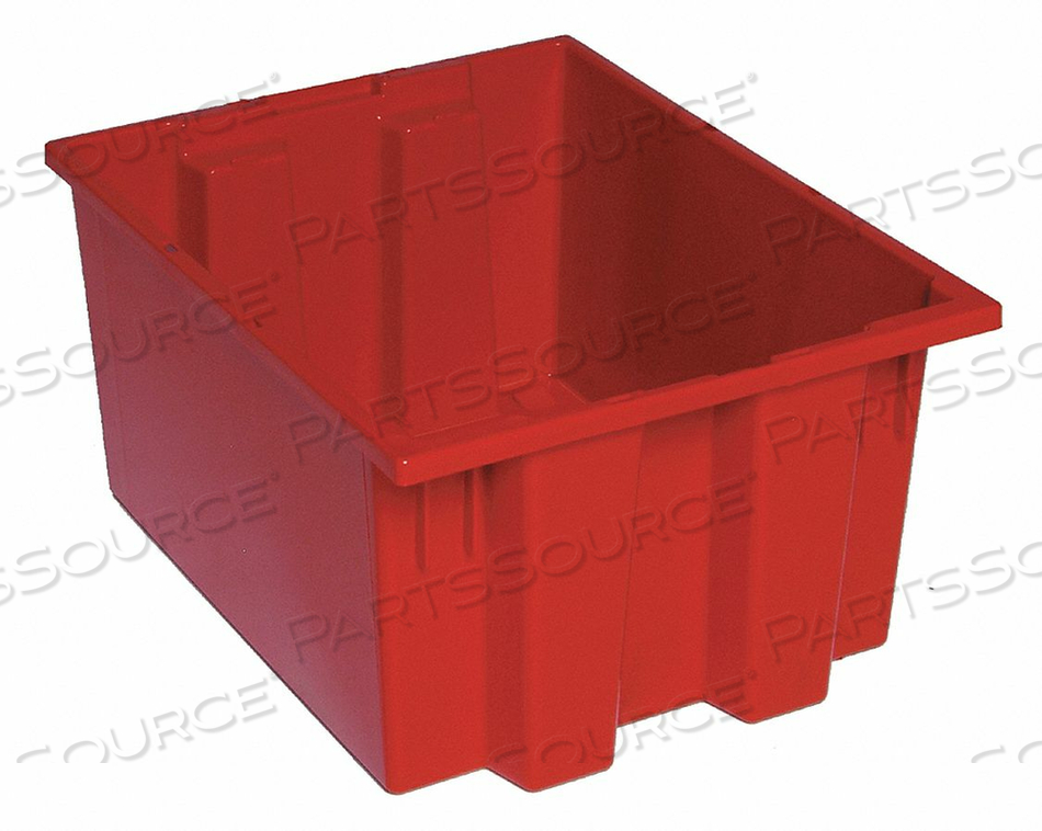 E1880 NEST AND STACK CONTAINER 19-1/2 IN L RED by Quantum Storage Systems E1880 NEST AND STACK CONTAINER 19-1/2 IN L RED by Quantum Storage Systems