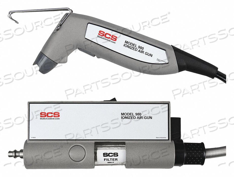 IONIZING AIR GUN 65 PSI 1/4 NPT MALE by SCS