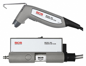 IONIZING AIR GUN 65 PSI 1/4 NPT MALE by SCS