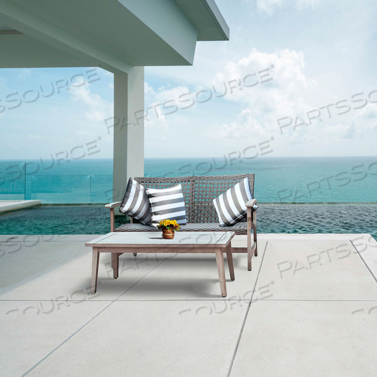 DUKAP OUTDOOR MONTEROSSO 2 PIECE SOFA AND TABLE SEATING SET by Rta Products LLC