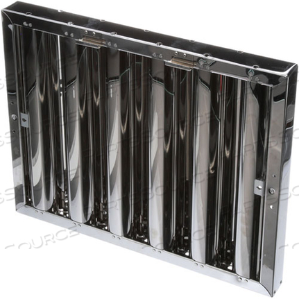 HOOD FILTER, TYPE6, S/S, 16X20 W/ LOCK HANDLES 