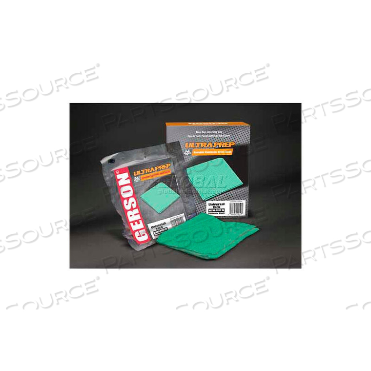 ULTRA PREP TACK CLOTH 18" X 18" GREEN, 10/BOX by L.M. Gerson Company ULTRA PREP TACK CLOTH 18" X 18" GREEN, 10/BOX by L.M. Gerson Company