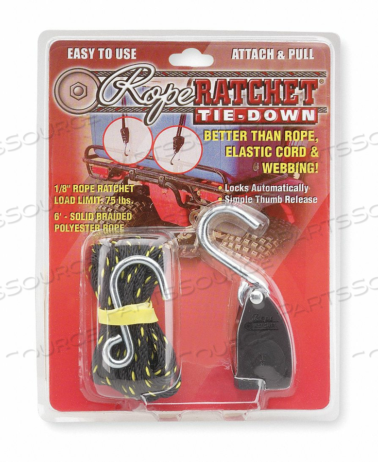ROPE RATCHET HOOK 6 FT.L POLYESTER by Rope Ratchet ROPE RATCHET HOOK 6 FT.L POLYESTER by Rope Ratchet