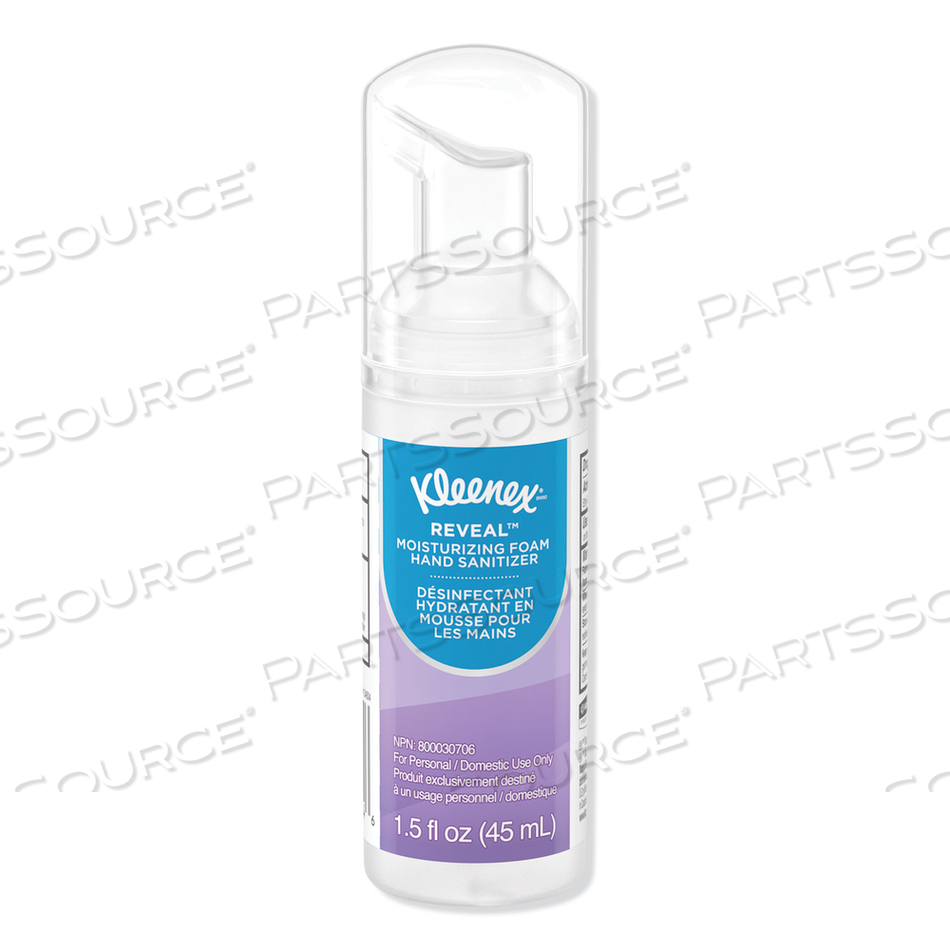 ULTRA MOISTURIZING FOAM HAND SANITIZER, 1.5 OZ PUMP BOTTLE, UNSCENTED by Kleenex ULTRA MOISTURIZING FOAM HAND SANITIZER, 1.5 OZ PUMP BOTTLE, UNSCENTED by Kleenex