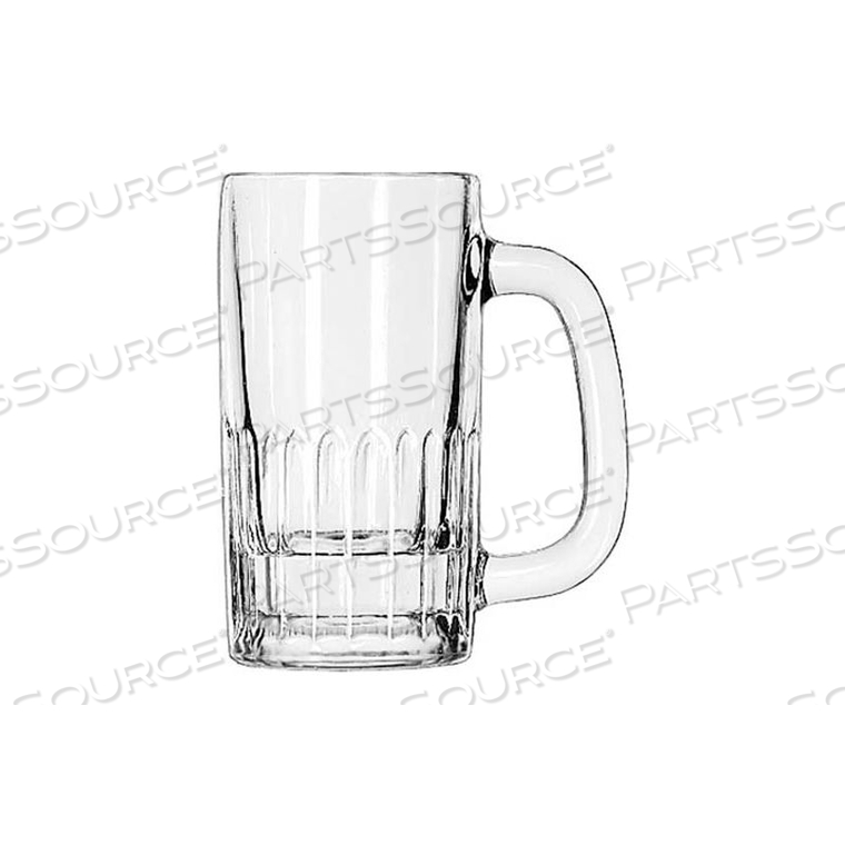 BEER GLASS, MUG 8.5 OZ., CLEAR, 24 PACK 