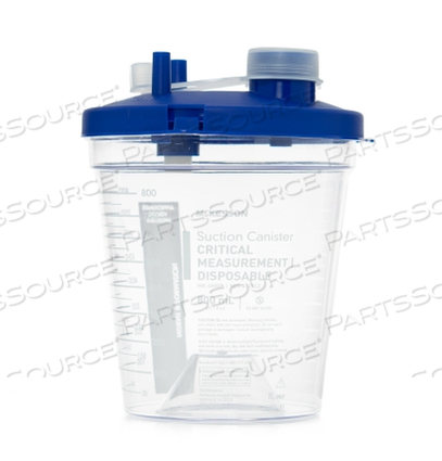 SUCTION CANISTER 800 ML POUR LID (72 PER CASE) by McKesson SUCTION CANISTER 800 ML POUR LID (72 PER CASE) by McKesson