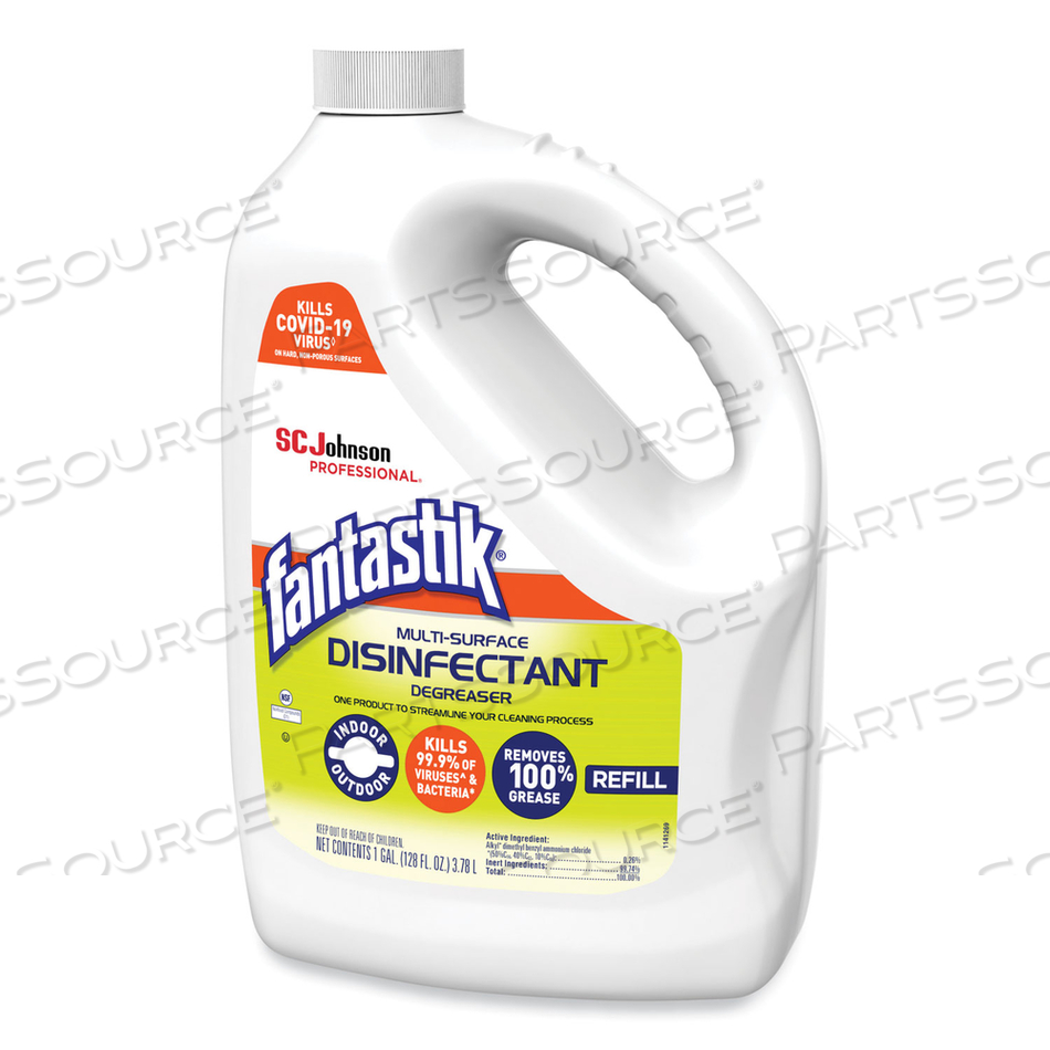 MULTI-SURFACE DISINFECTANT DEGREASER, PLEASANT SCENT, 1 GALLON BOTTLE by Fantastik
