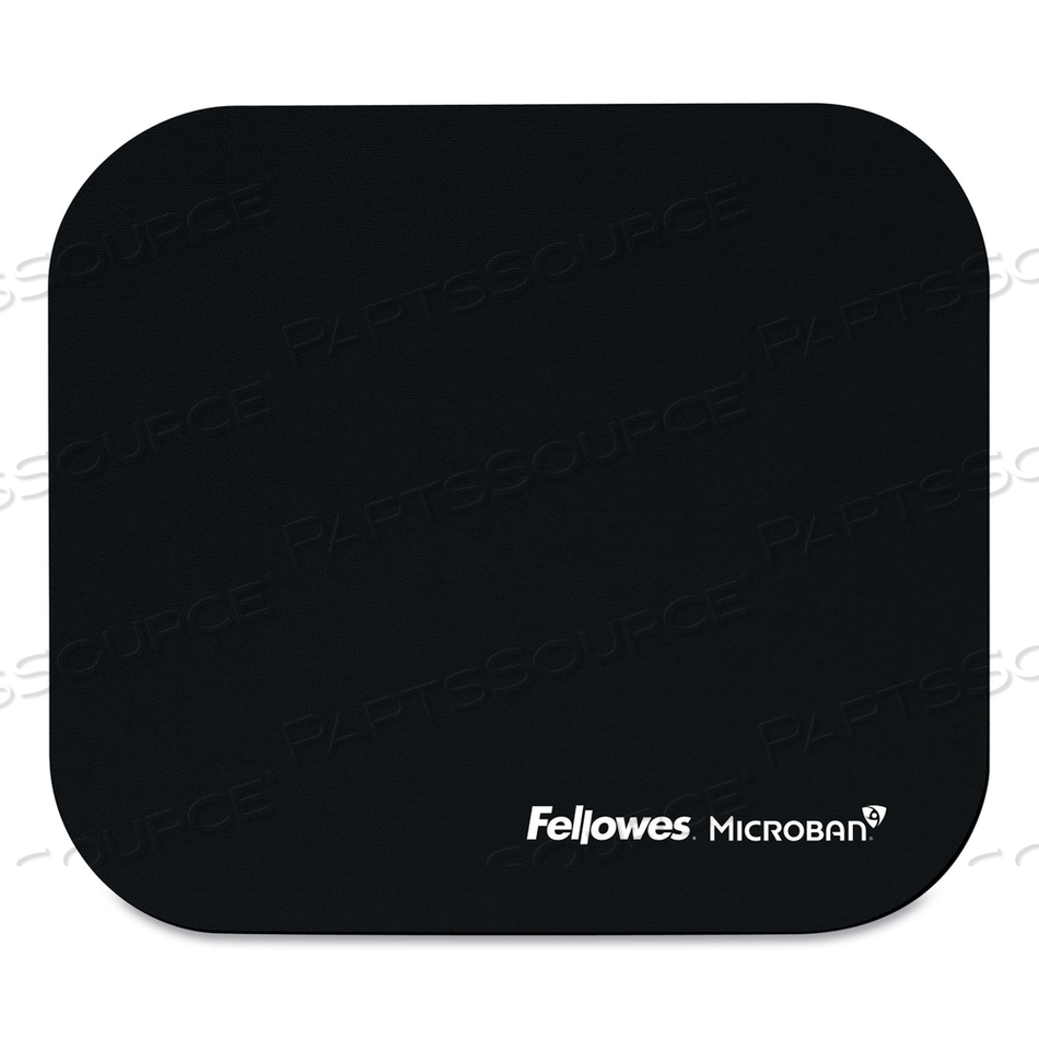 MOUSE PAD WITH MICROBAN PROTECTION, 9 X 8, BLACK by Fellowes MOUSE PAD WITH MICROBAN PROTECTION, 9 X 8, BLACK by Fellowes