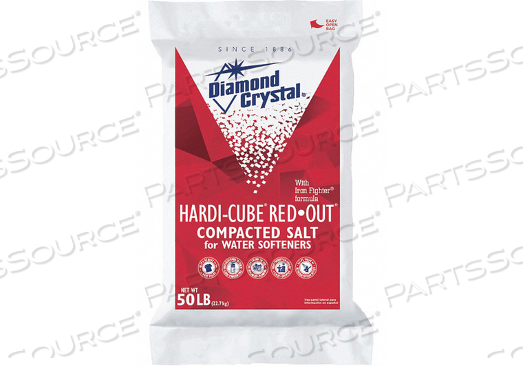 WATER SOFTENER SALT HARDI-CUBE 50 LB. by Diamond Crystal