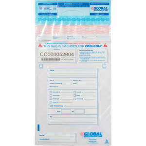MASTERCOIN CLEAR COIN BAG W/ REINFORCED HANDLE, 12"W X 19"H, 100/PACK by Nelmar Security Packaging Systems MASTERCOIN CLEAR COIN BAG W/ REINFORCED HANDLE, 12"W X 19"H, 100/PACK by Nelmar Security Packaging Systems