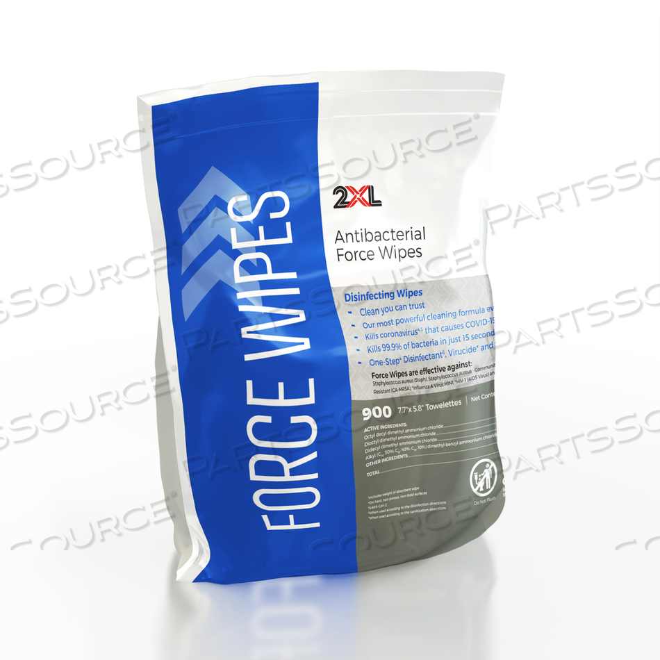 FORCE ANTIBACTERIAL WIPES REFILL BAG by 2XL Corporation FORCE ANTIBACTERIAL WIPES REFILL BAG by 2XL Corporation