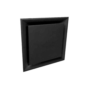 STRATUS PLAQUE DIFFUSER WITH 8" NECK, BLACK by American Louver