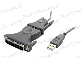 3 FT USB TO RS232 DB9/DB25 SERIAL ADAPTER CABLE by StarTech.com Ltd.