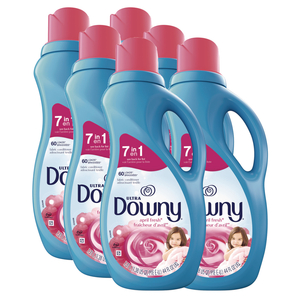 LIQUID FABRIC SOFTENER, APRIL FRESH, 44 OZ BOTTLE, 6/CARTON by Downy