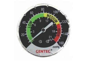 0-300MMHG ALUMINUM SUCTION REGULATOR GAUGE WITH LENS by Gentec Electro-Optics, Inc 0-300MMHG ALUMINUM SUCTION REGULATOR GAUGE WITH LENS by Gentec Electro-Optics, Inc