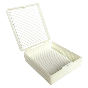 SLIDE BOX, ABS, 98 MM OVERALL LG, 81 MM OVERALL WD, MILK WHITE, (25) 25 X 75 MM SLIDES, 98X81 MM by Approved Vendor SLIDE BOX, ABS, 98 MM OVERALL LG, 81 MM OVERALL WD, MILK WHITE, (25) 25 X 75 MM SLIDES, 98X81 MM by Approved Vendor